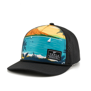 Sport Trucker Hat OEM Custom Sublimation Logo Quick Dry