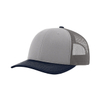 Mehrfarbige 6-Panel-Mesh-Trucker-Kappe in Kontrastfarbe, atmungsaktive Baseballkappe