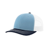 Mehrfarbige 6-Panel-Mesh-Trucker-Kappe in Kontrastfarbe, atmungsaktive Baseballkappe