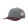 Mehrfarbige 6-Panel-Mesh-Trucker-Kappe in Kontrastfarbe, atmungsaktive Baseballkappe