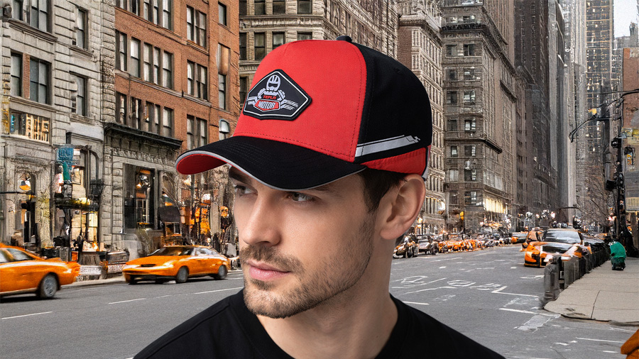 5-Panel-Baseballm&uuml;tze der Marke TEFLA aus PVC mit Gummiaufn&auml;her und zweifarbigem Design