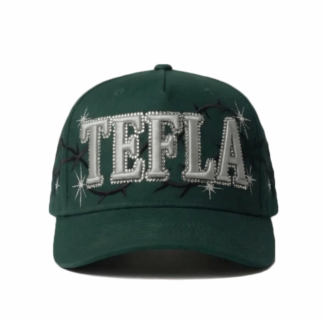 TEFLA Factory Custom 3D-Stickerei-Baseballm&uuml;tze mit Strasssteinen