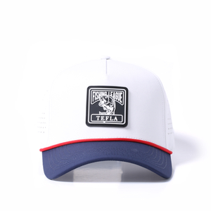 5 Panels, ma&szlig;geschneiderter PVC-Gummi-Patch, lasergeschnittene Golfm&uuml;tze, schnell trocknende Kappen mit zwei Farbt&ouml;nen 